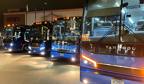 Group of Lorenz Charter Buses