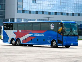 Lorenz Bus on the road