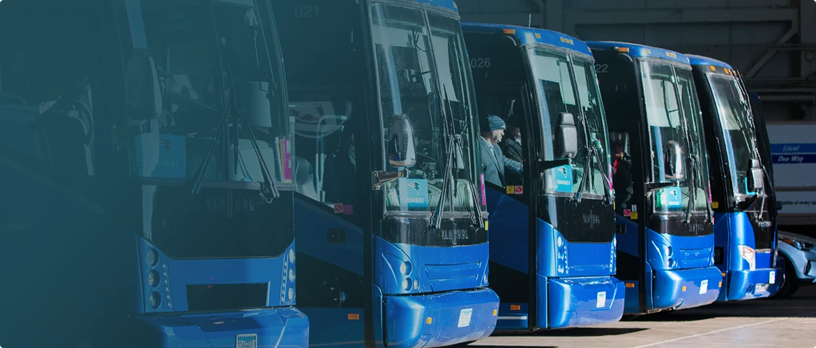 Lorenz Buses at the terminal